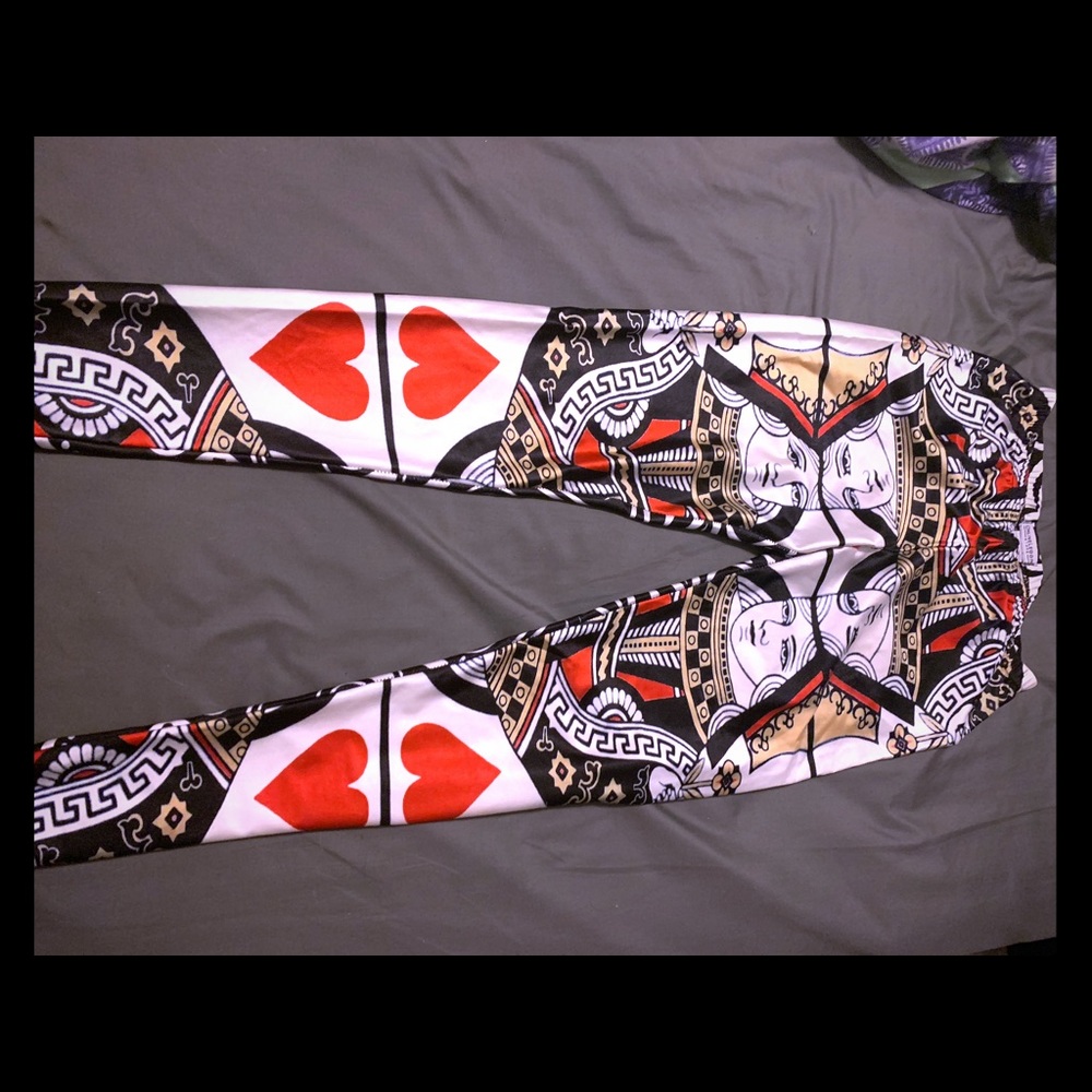 Queen of hearts leggings costume